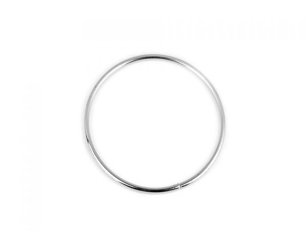 Kovový kruh Ø60mm stříbrný