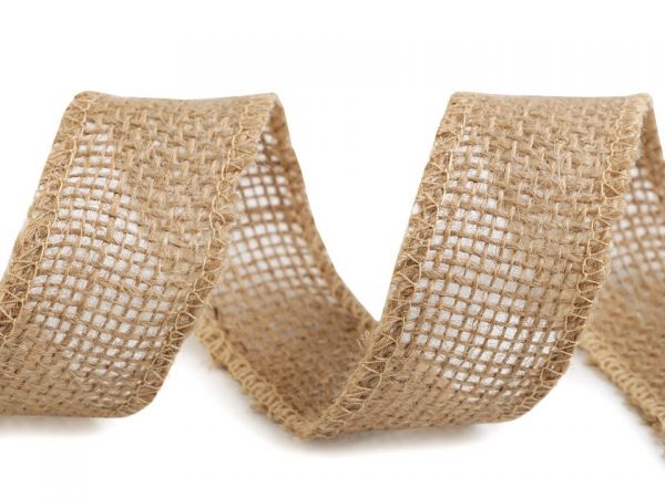 Stuha jutová přírodní šíře 5 cm