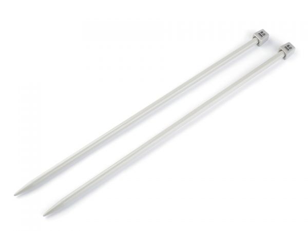 Pletací jehlice rovné kov vel. 8