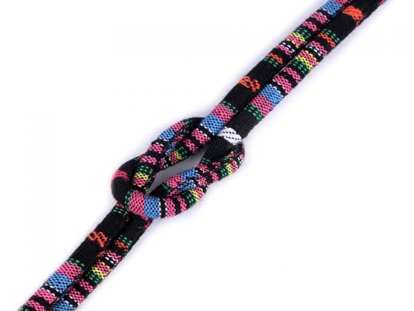 Šňůra kulatá výplň barevná