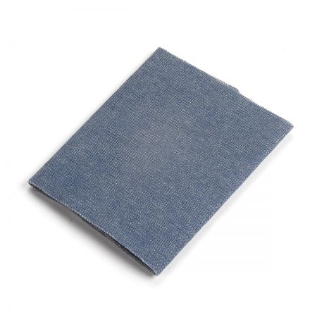 Záplata zažehlovací riflová 45×12 cm sv.modrá