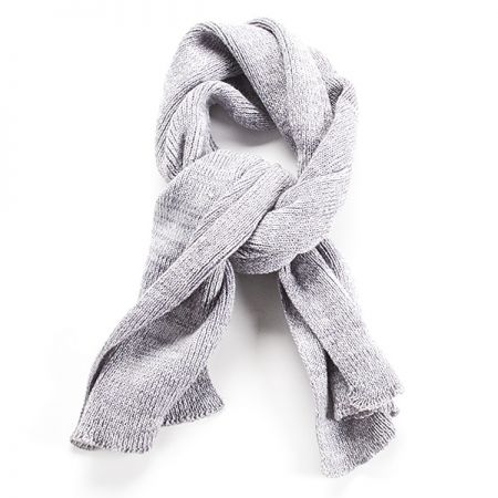 Šála pletená MarLen s melírovými pruhy