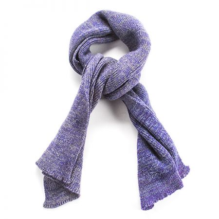 Šála pletená MarLen s melírovými pruhy