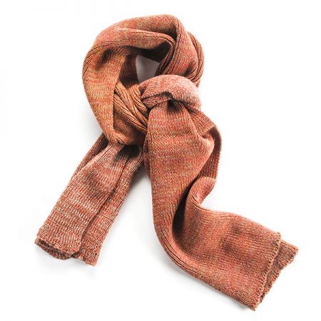 Pletená melírová šála MarLen oranžová