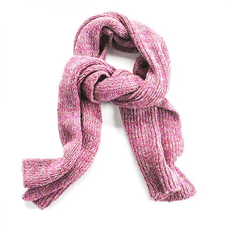 Šála pletená MarLen s melírovými pruhy