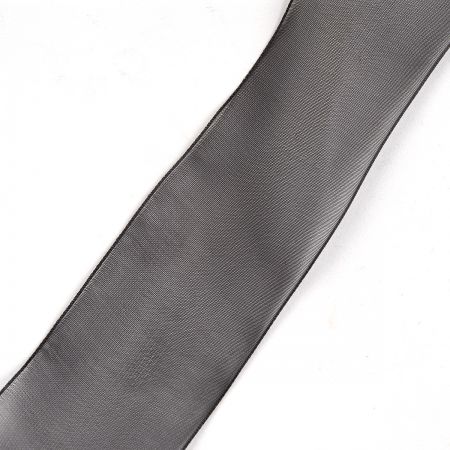 Stuha organzová průsvitná šíře 4cm černá