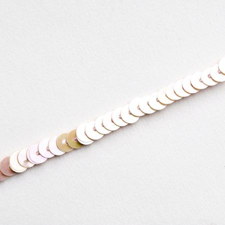 Flitrový prýmek pastel růžovo-ornažový