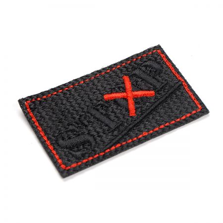 Nažehlovačka stop červenočerná