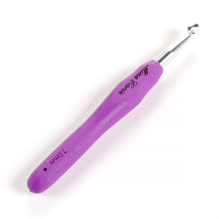 Háček kov se silikonovou ručkou vel. 7 Mina Carin