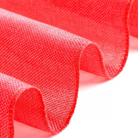 Stuha dekorační pás juta šíře 27 cm malinová