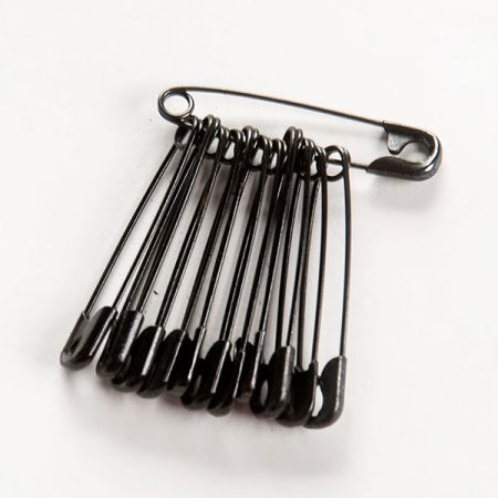 Spínací špendlík 38mm černý SLEVA