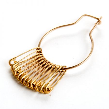 Spínací špendlík velikost 19mm 3/0 zlatý