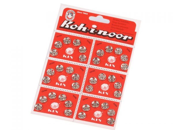 Patenty kovové velikost č.3 11/10mm nikl