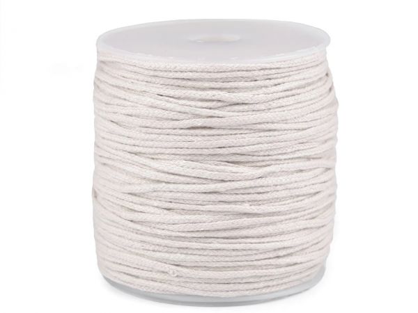 Knot pletený 100% ba Ø2 mm režná