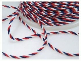 Notářská šňůra kroucená trikolora 1,4mm/100m