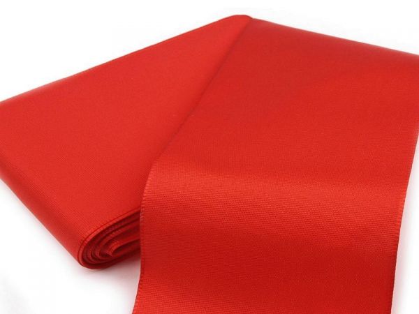 Stuha taftová šíře 145mm červená
