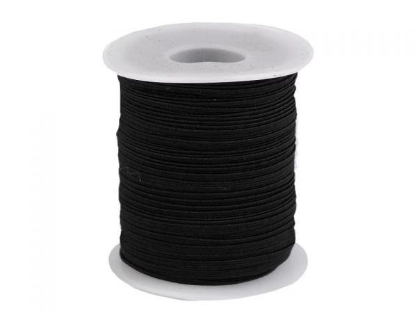 Guma prádlová 3mm černá