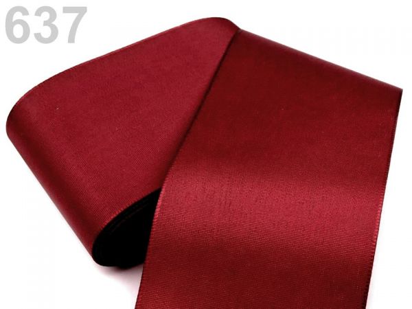 Stuha taftová šíře 72mm vínová