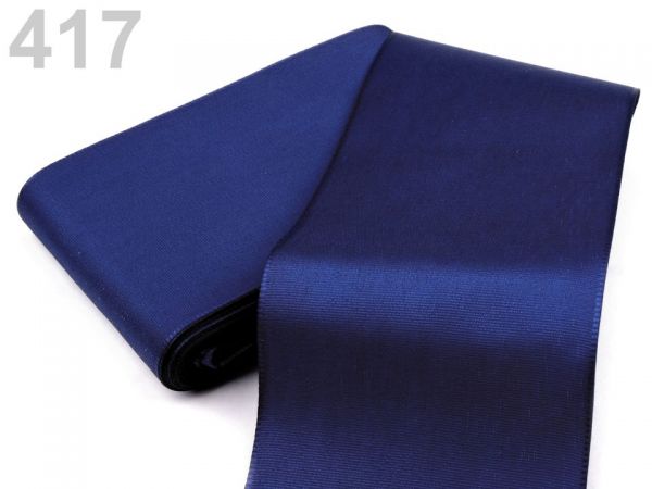 Stuha taftová šíře 72mm modrá