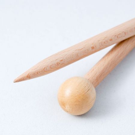 Dřevěné pletací jehlice, vel. 8