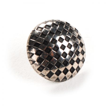Knoflík kovový vzor šachovnice 24"