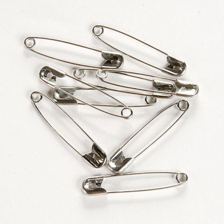 Spínací špendlík 45 mm stříbrný  SLEVA