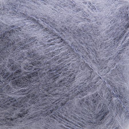 Pletací mohérová tenká příze šedá
