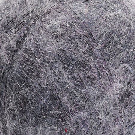 Mohérová pletací příze směs levandulová/černá