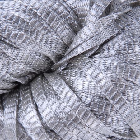 Viskozová směsová pletací příze stužka béžovošedá