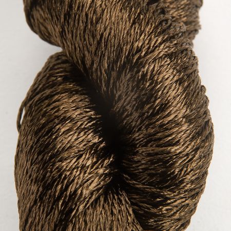 Viskozová lesklá příze Marlen tmavě hnědá