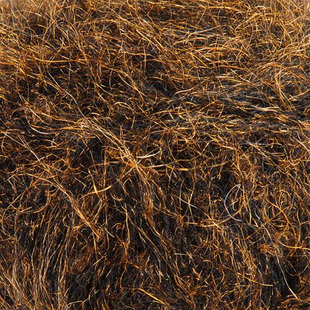 Mohérová pletací příze s leskem zlatočerná