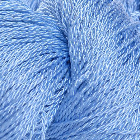 Viskozová pletací příze světle modrá lesk