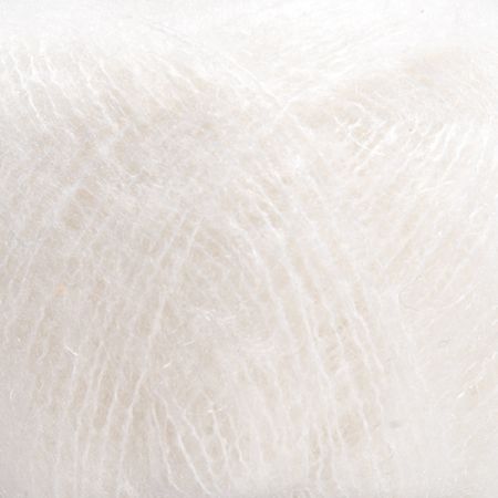 Mohér směs pletací příze MarLen lomená bílá