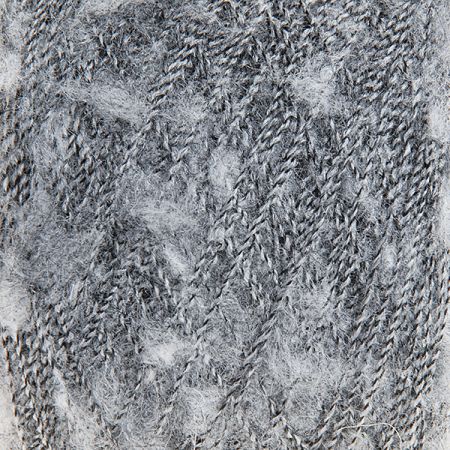 Mohér nopek efektní připlétací příze MarLen šedý melír