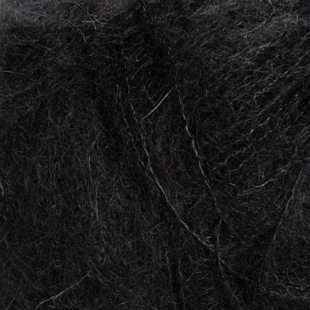 Mohér kid směsová pletací příze MarLen černá