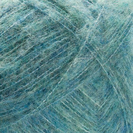 Mohérová pletací příze modrý melír