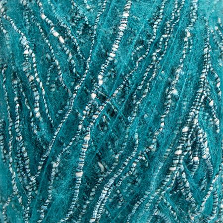 Mohérová pletací příze MarLen tyrkysovostříbrná