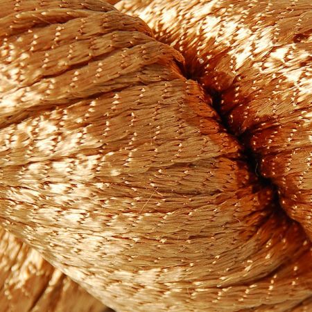 Viskozová příze Marlen stužka zlatohnědá