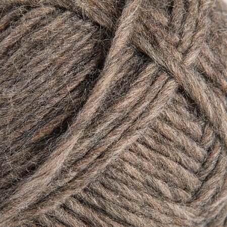 Vlněná směsová pletací příze robusto hnědá