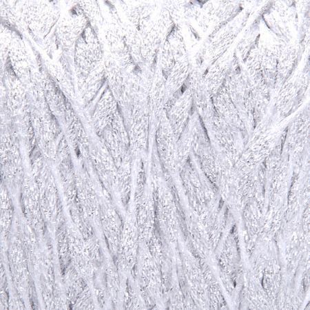 Efektní přípletová pletací příze stříbrná MarLen