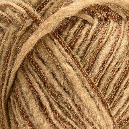 Vlněná směsová pletací příze hnědohnědý melír