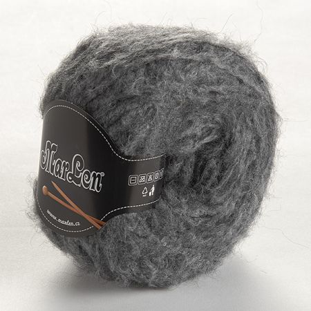 Mohér směs silnější příze MarLen tmavě šedá