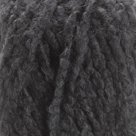 Pletací příze směs angora/vlna bukle temně šedá