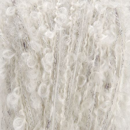 Vlněná buklé součky pletací příze MarLen šedobílá/stříbrná