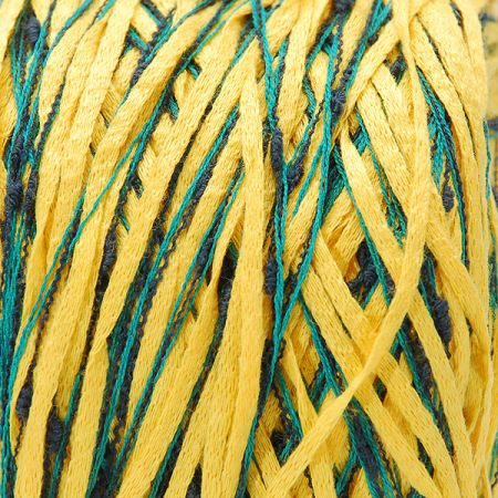 Stužková pletací příze Marlen jaro/léto žlutý melír