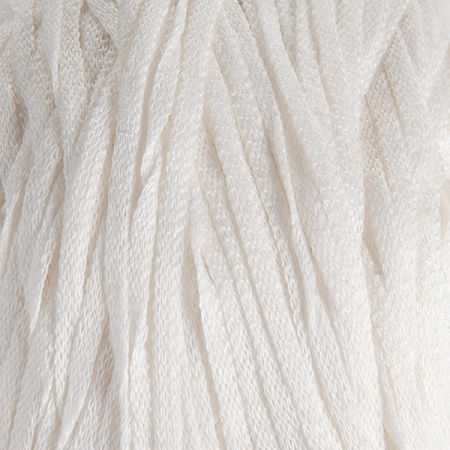 Bavlněná stužková pletací příze lomená bílá