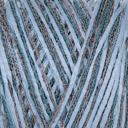 Bavlna stužková příze MarLen tyrkys/šedý melír