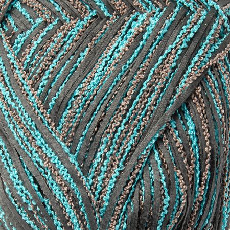 Stužková příze MarLen šedotyrkysový melír