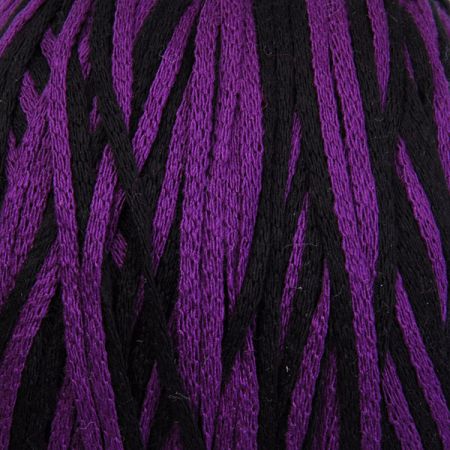 Bavlněná stužková příze Marlen fialovočerný melír