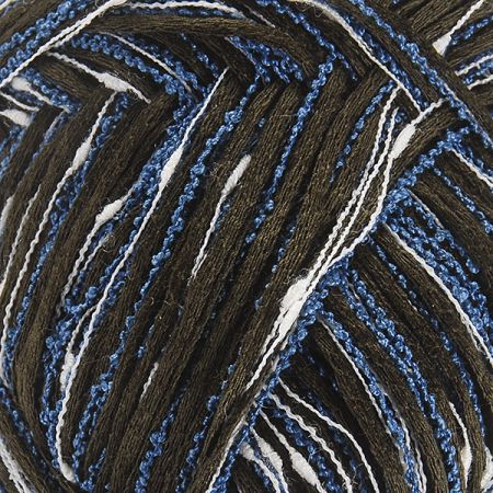 Bavlna směs pletací příze MarLen modrobílá nopek